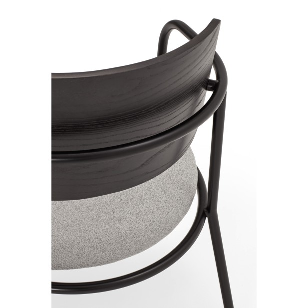 Silla con Brazos ECLIPSE, Negro - Teulat