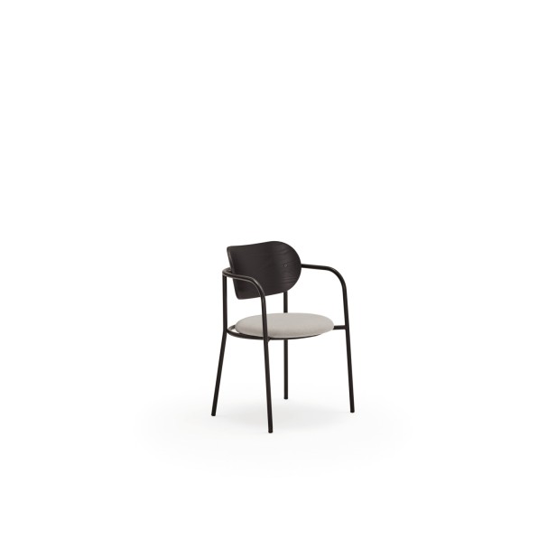 Silla con Brazos ECLIPSE, Negro - Teulat; Vackart; 16481_TE