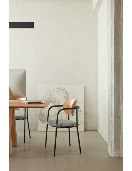 Silla con Brazos ECLIPSE, Roble Natural - Teulat