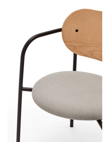 Silla con Brazos ECLIPSE, Roble Natural - Teulat