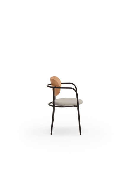 Silla con Brazos ECLIPSE, Roble Natural - Teulat