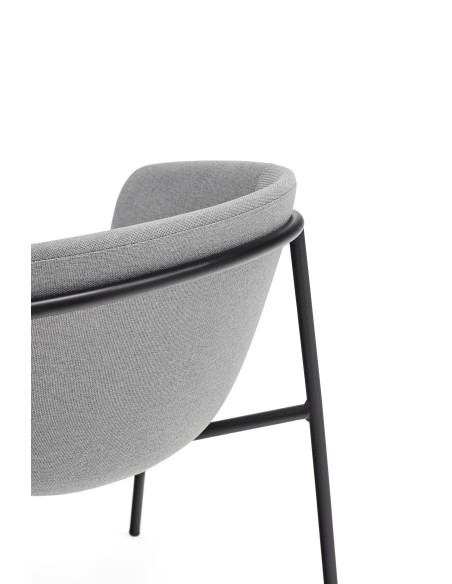 Silla con Brazos HUG, Gris Claro - Teulat