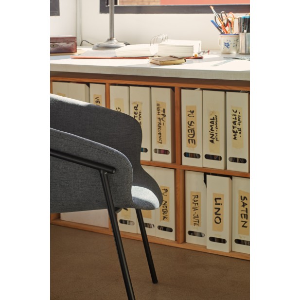 Silla con Brazos HUG, Gris Oscuro -...