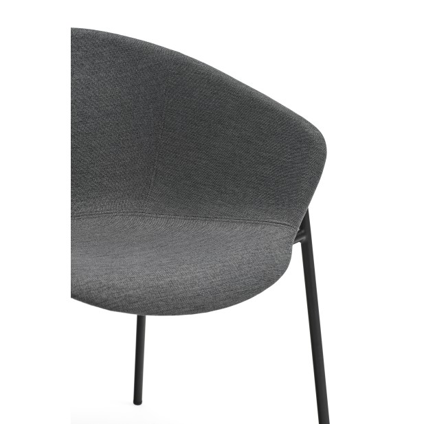 Silla con Brazos HUG, Gris Oscuro -...