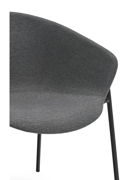 Silla con Brazos HUG, Gris Oscuro - Teulat