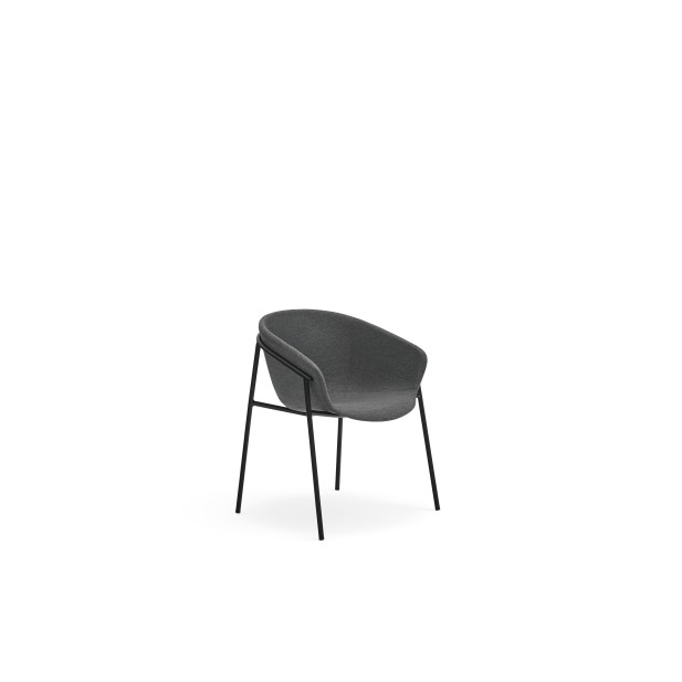 Silla con Brazos HUG, Gris Oscuro - Teulat; Vackart; 15085_TE