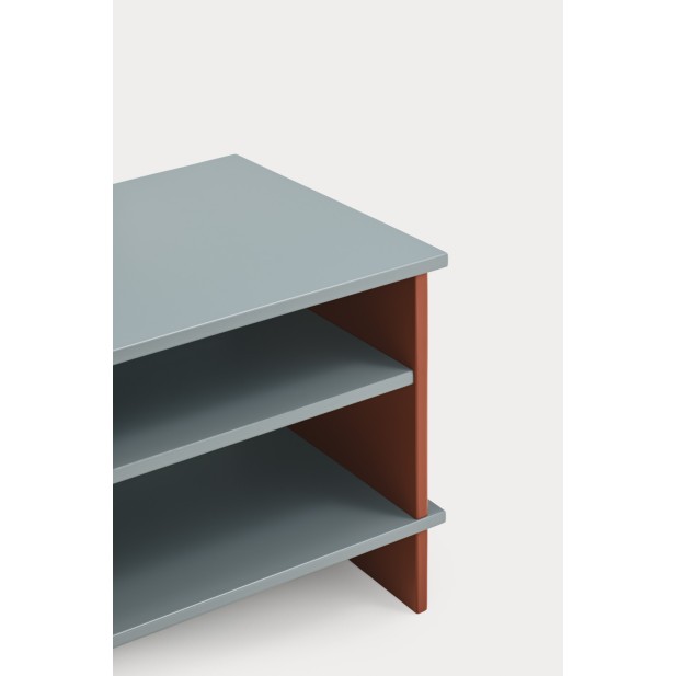 Mesita INARI, 2 Estantes / Gris Perla...