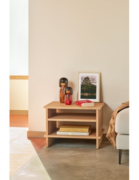 Mesita INARI, 2 Estantes / Roble - Teulat