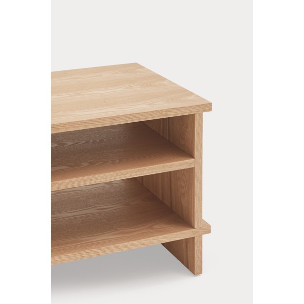 Mesita INARI, 2 Estantes / Roble -...