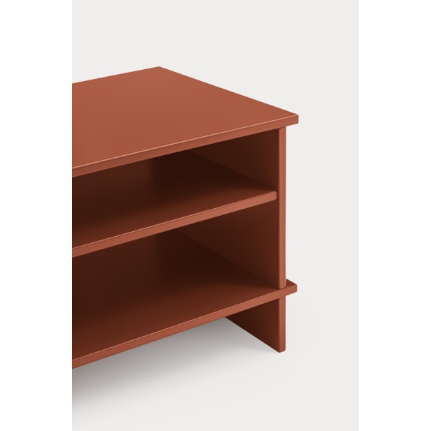 Mesita INARI, 2 Estantes / Teja - Teulat