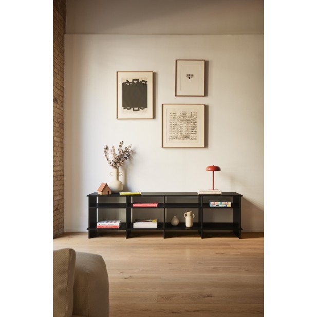 Mueble TV INARI 180 cm / Negro - Teulat