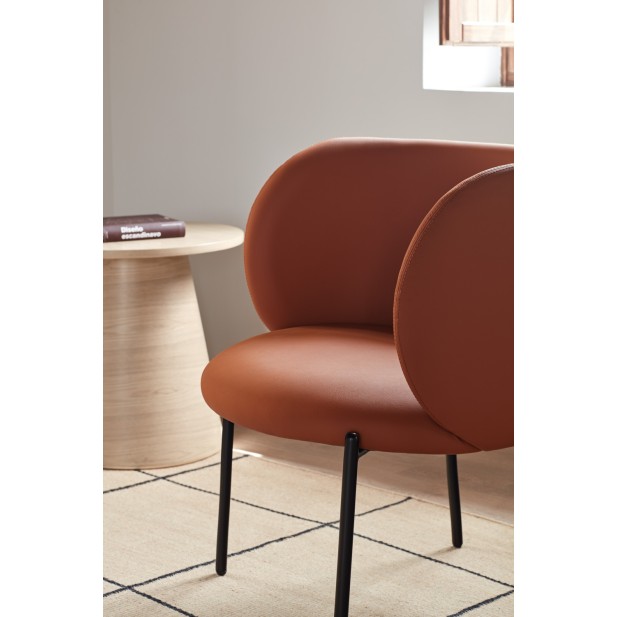 Butaca MOGI, PU Terracota - Teulat