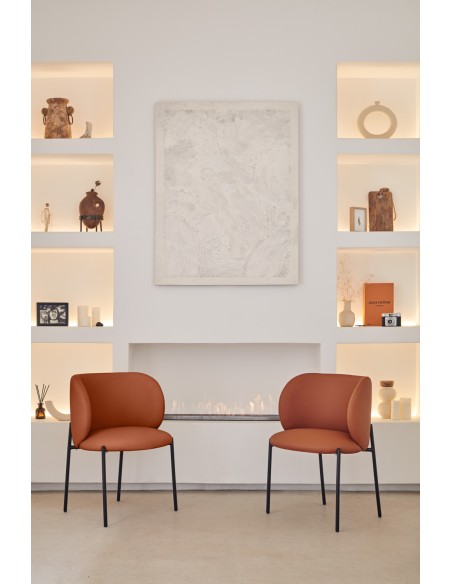 Silla MOGI, PU Terracota - Teulat