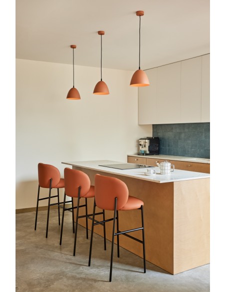 Taburete MOGI 65 cm, PU Terracota - Teulat