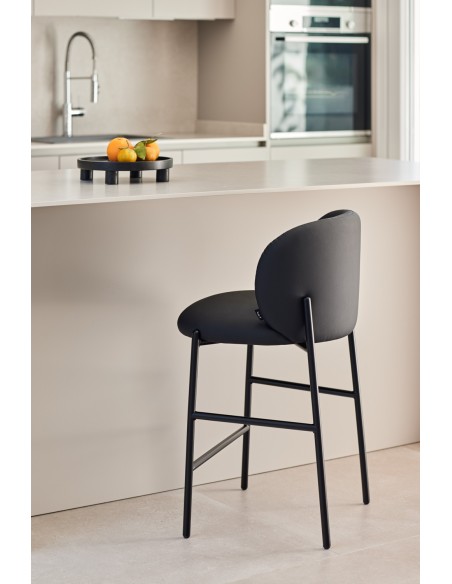 Taburete MOGI 65 cm, PU Negro - Teulat