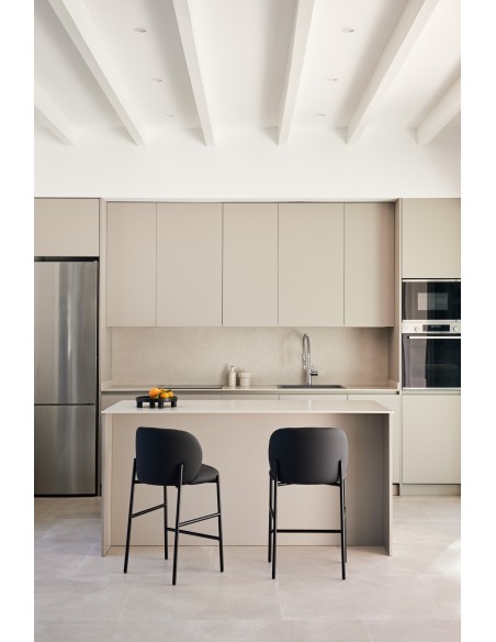 Taburete MOGI 65 cm, PU Negro - Teulat