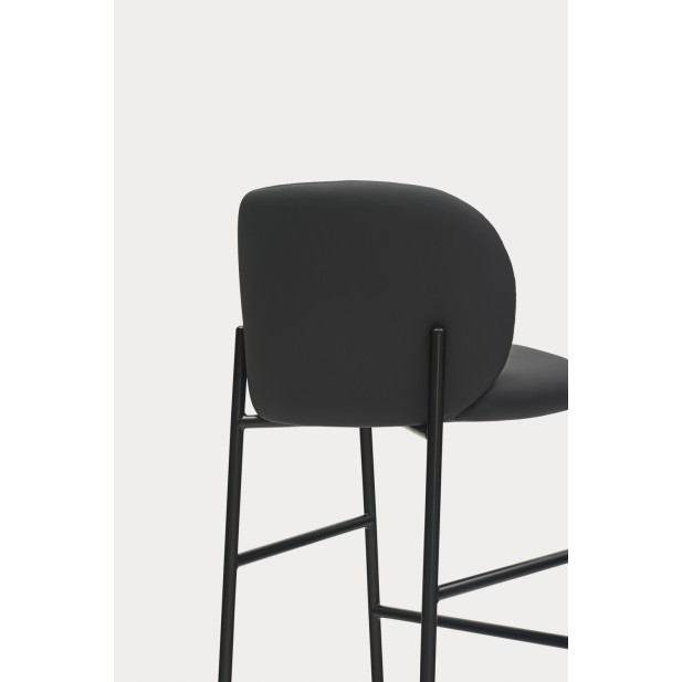 Taburete MOGI 75 cm, PU Negro - Teulat