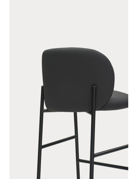 Taburete MOGI 75 cm, PU Negro - Teulat