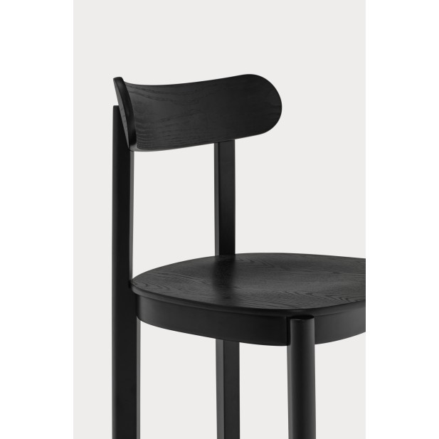 Silla NARA, Madera / Negro - Teulat