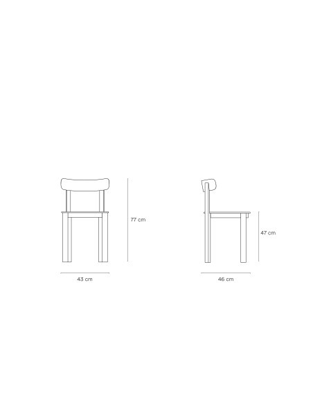 Silla NARA, Madera / Negro - Teulat