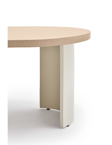 Mesa de Centro NORI, Natural Claro / Patas Crema - Teulat