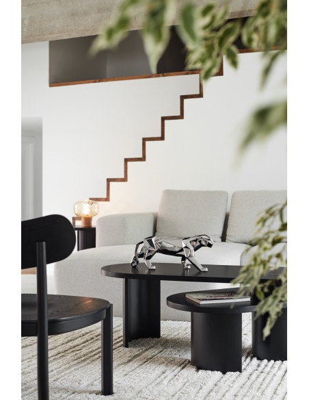 Mesa de Centro NORI, Negro / Patas Negro - Teulat