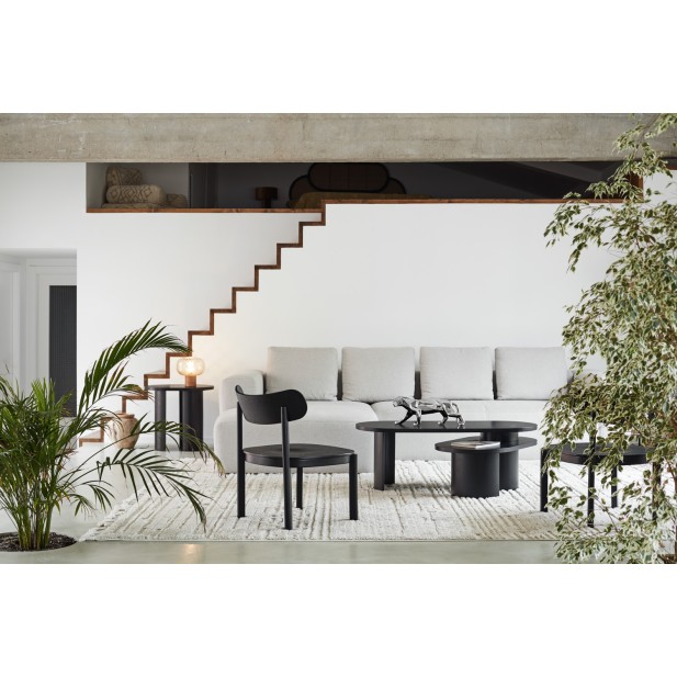 Mesa de Centro NORI, Negro / Patas...