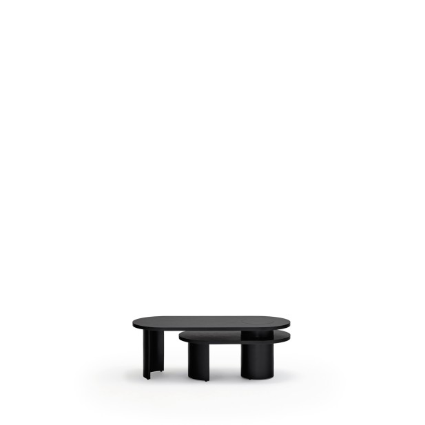 Mesa de Centro NORI, Negro / Patas Negro - Teulat; Vackart; 16045_TE