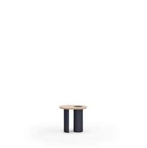 Mesa Auxiliar NORI, Natural Claro / Azul - Teulat; Vackart; 16048_TE