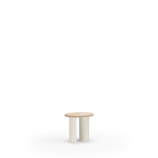 Mesa Auxiliar NORI, Natural Claro / Crema - Teulat; Vackart; 16049_TE