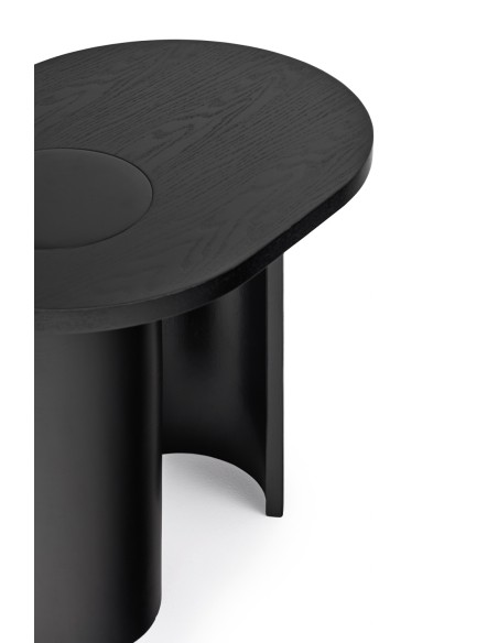 Mesa Auxiliar NORI, Negro / Patas Negro - Teulat