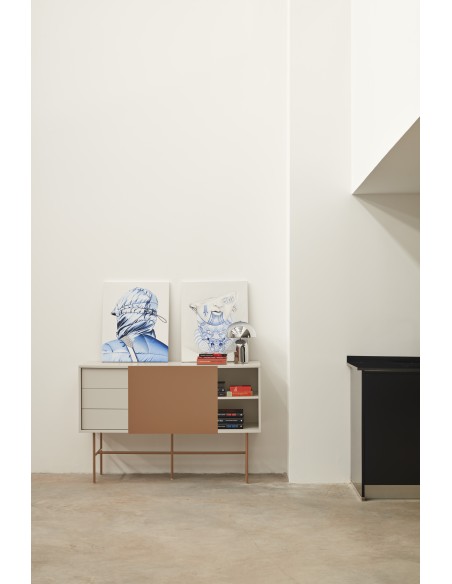 Aparador NUBE 140 cm, Arena / Arcilla - Teulat