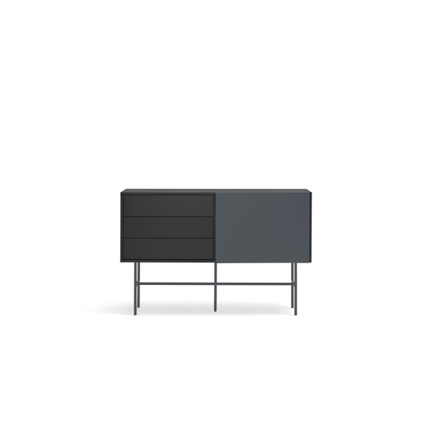 Aparador NUBE 140 cm Negro / Antracita - Teulat; Vackart; 17469_TE