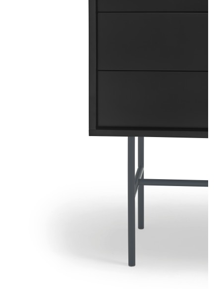 Aparador NUBE 180 cm, Negro / Antracita - Teulat