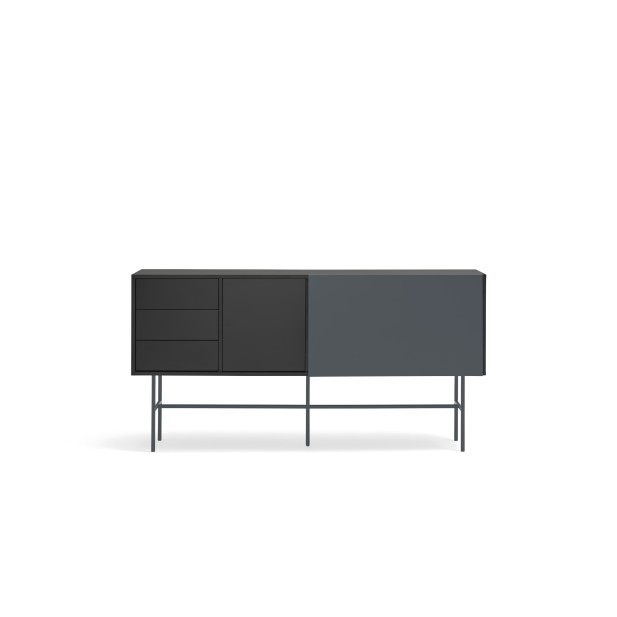 Aparador NUBE 180 cm, Negro / Antracita - Teulat; Vackart; 17466_TE