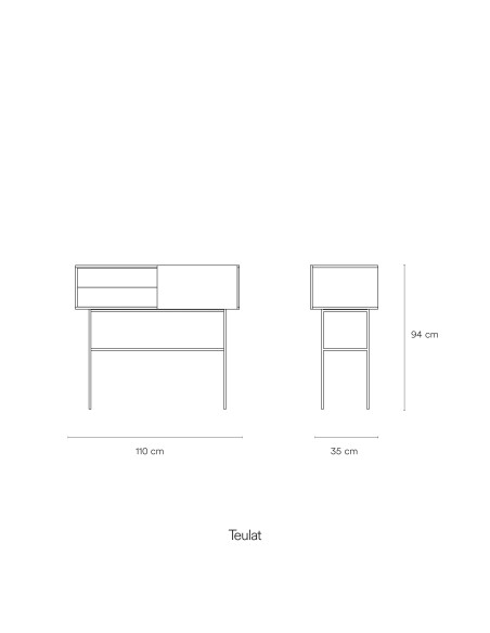 Consola NUBE, Arena / Arcilla - Teulat