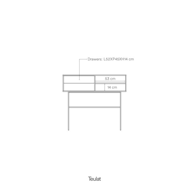 Consola NUBE, Crema / Arena - Teulat
