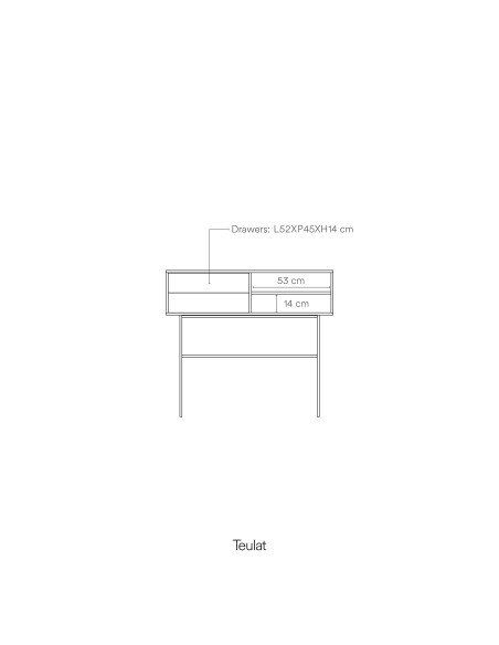 Consola NUBE, Negro / Antracita - Teulat