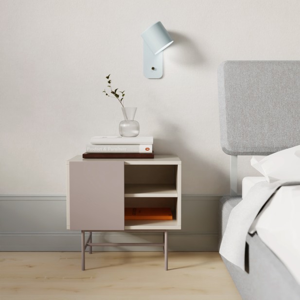 Mesita de Noche NUBE, Crema / Arena -...