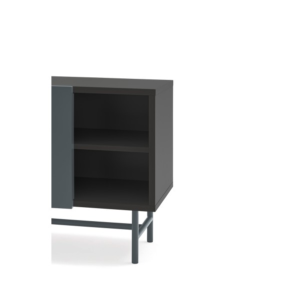 Mesita de Noche NUBE, Negro / Gris...