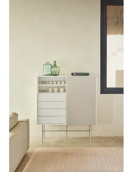 Aparador Alto NUBE, Crema / Arena - Teulat