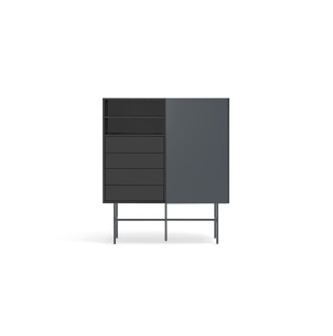 Aparador Alto NUBE, Negro / Antracita - Teulat; Vackart; 17475_TE