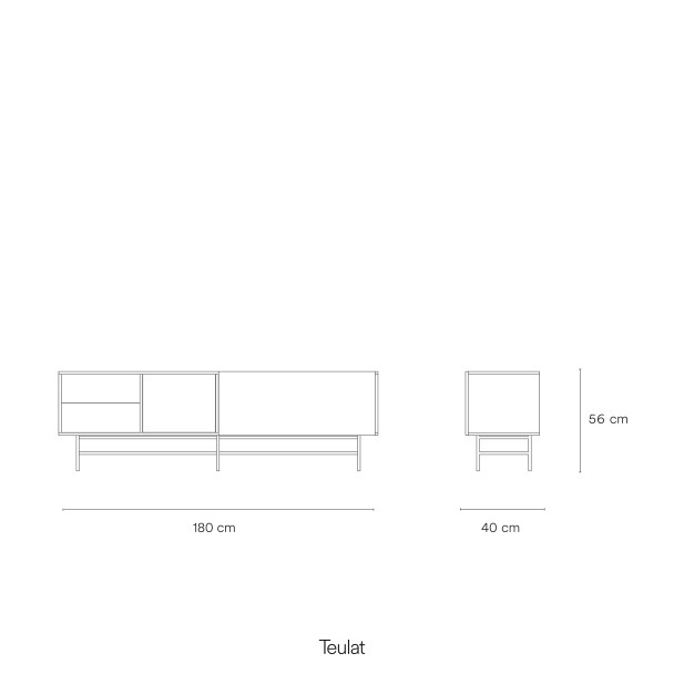 Mueble TV NUBE, Arena / Arcilla - Teulat
