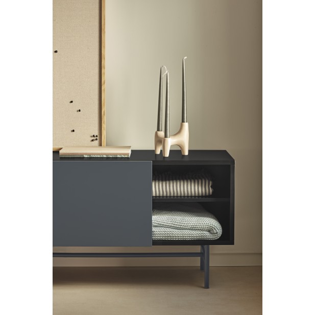 Mueble TV NUBE, Negro / Antracita -...