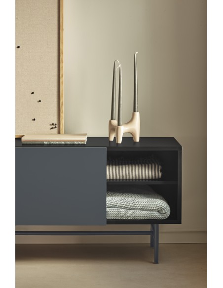 Mueble TV NUBE, Negro / Antracita - Teulat