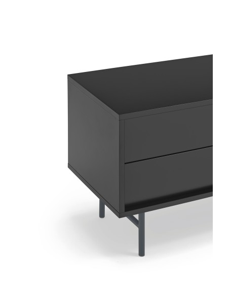 Mueble TV NUBE, Negro / Antracita - Teulat