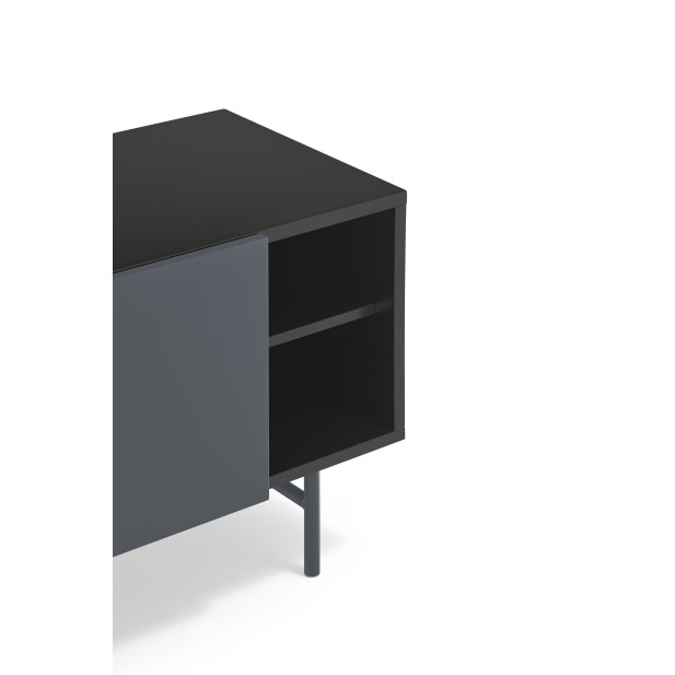 Mueble TV NUBE, Negro / Antracita -...