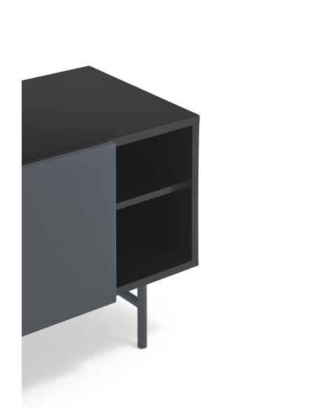 Mueble TV NUBE, Negro / Antracita - Teulat