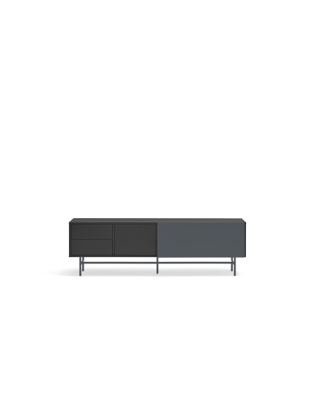 Mueble TV NUBE, Negro / Antracita - Teulat; Vackart; 17472_TE