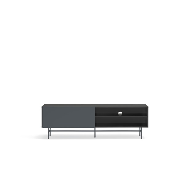 Mueble TV NUBE, Negro / Antracita -...